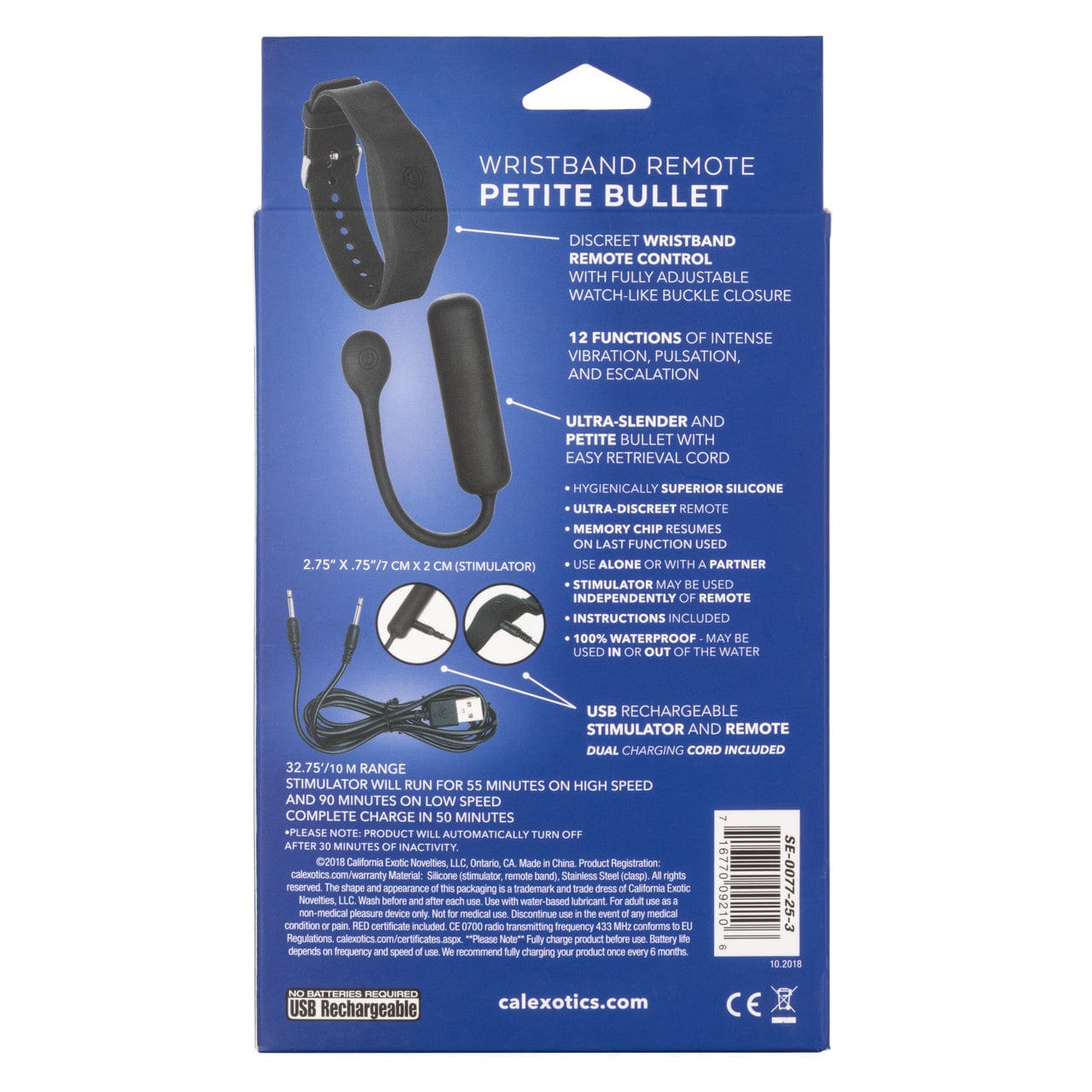 CalExotics Wristband Remote Petite Bullet Vibrator