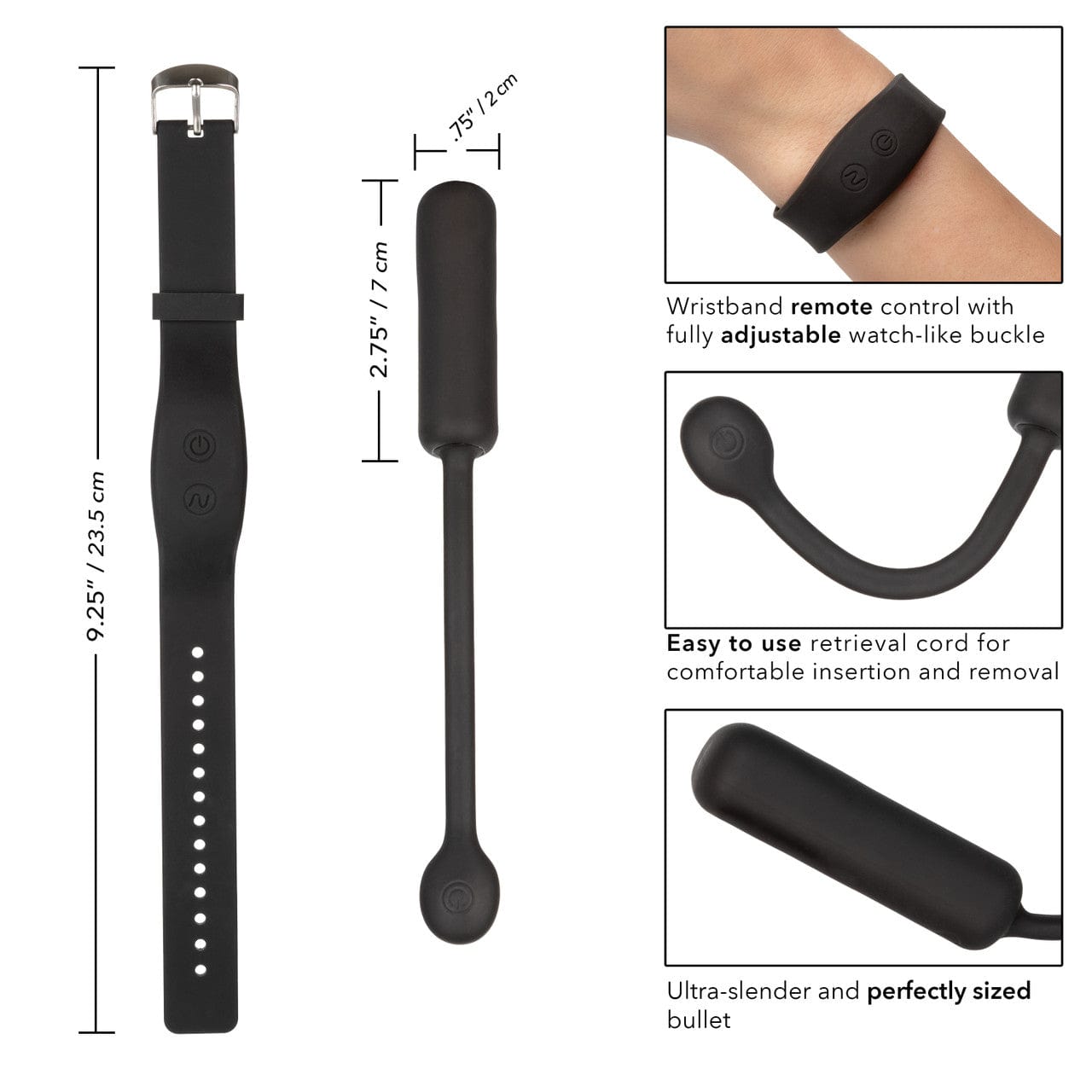 CalExotics Wristband Remote Petite Bullet Vibrator