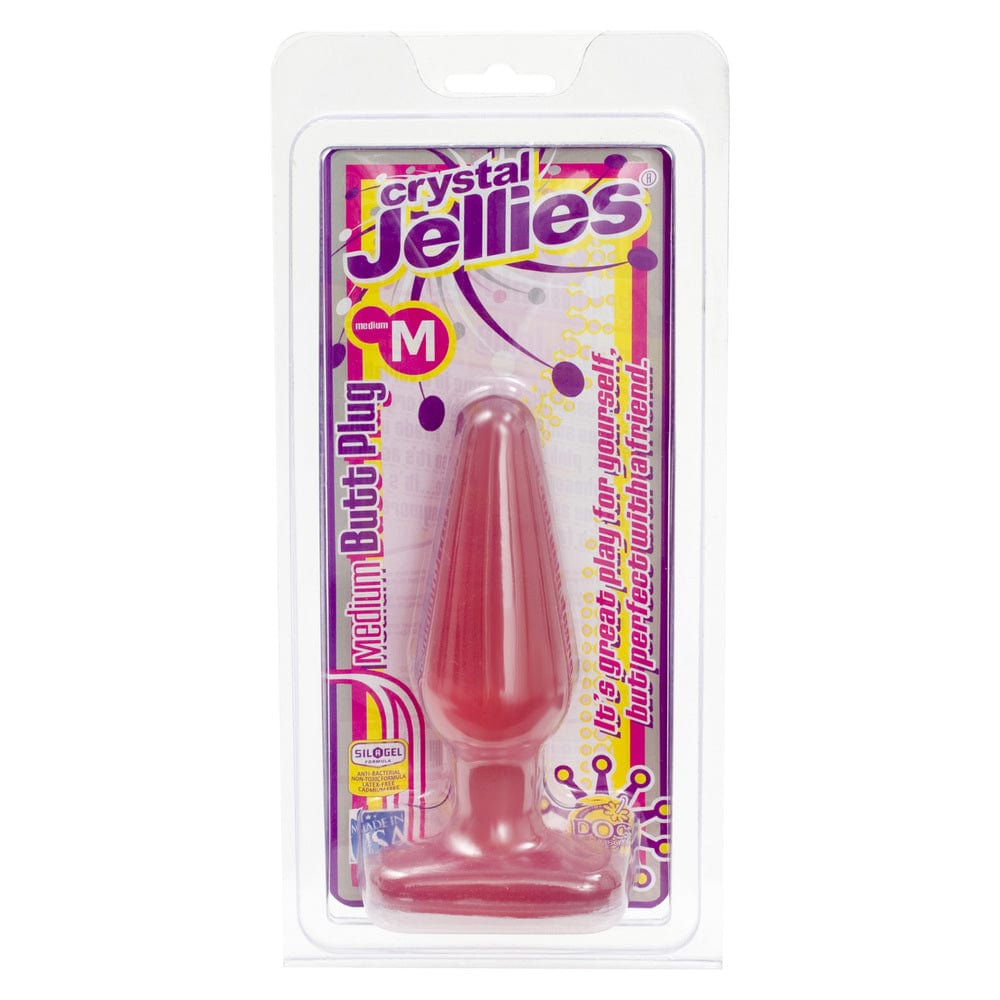 Doc Johnson Crystal Jellies Medium Butt Plug Butt Plugs