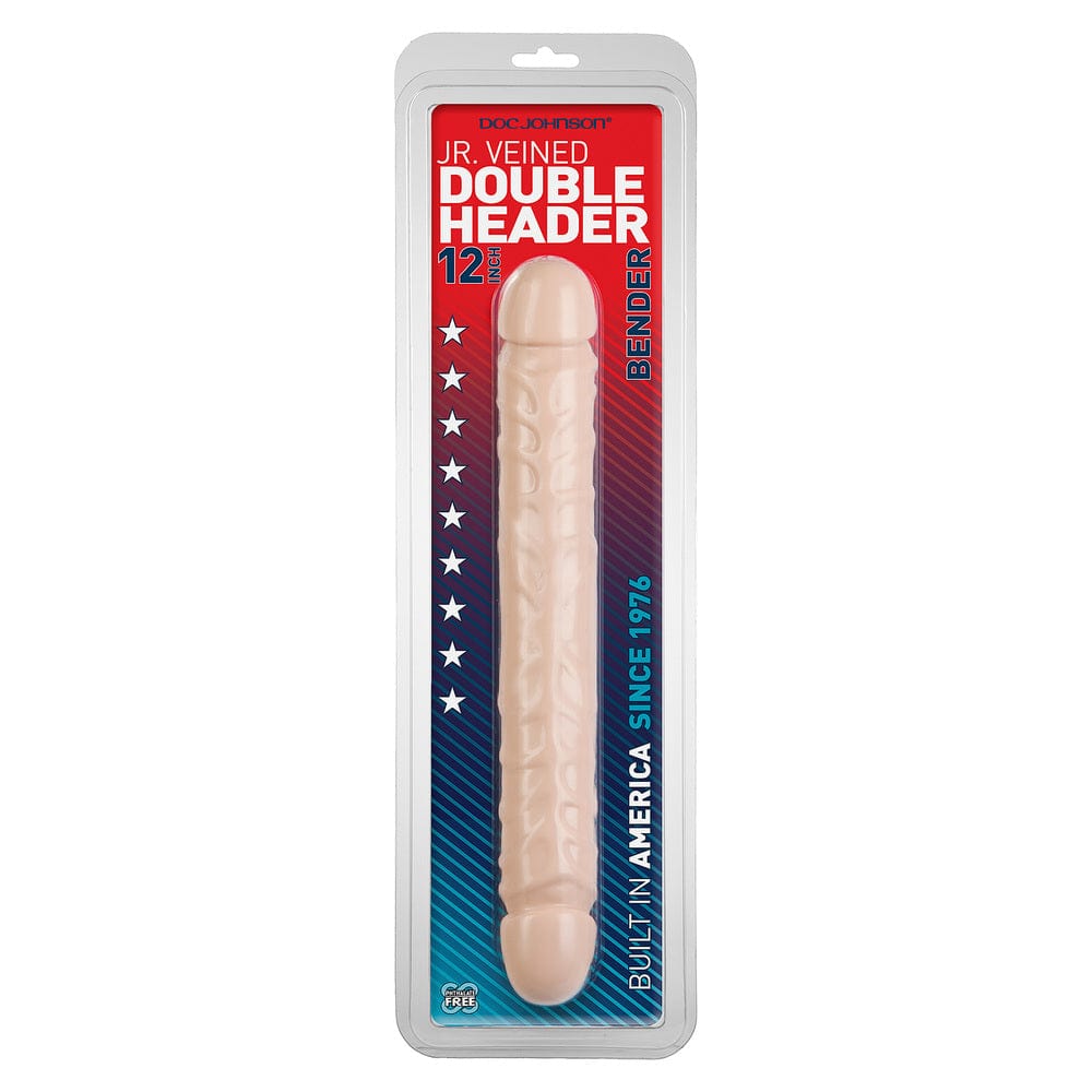 Doc Johnson Jr Veined Double Header 12 Inch Bender Dong Double Dildos