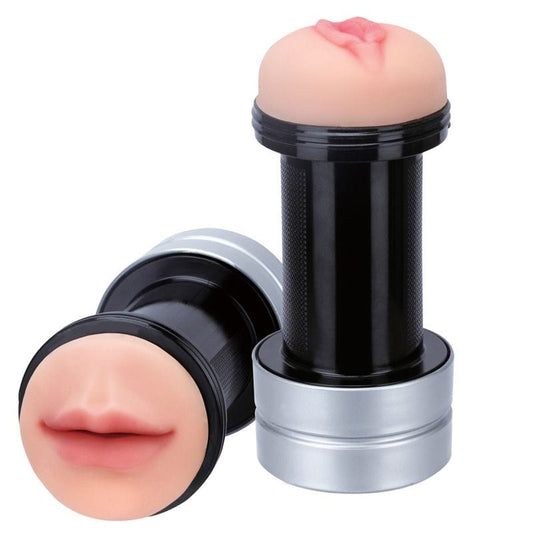 Dream Toys Realstuff 2 In 1 Mouth and Vagina Hummer Masturbator Masturbators