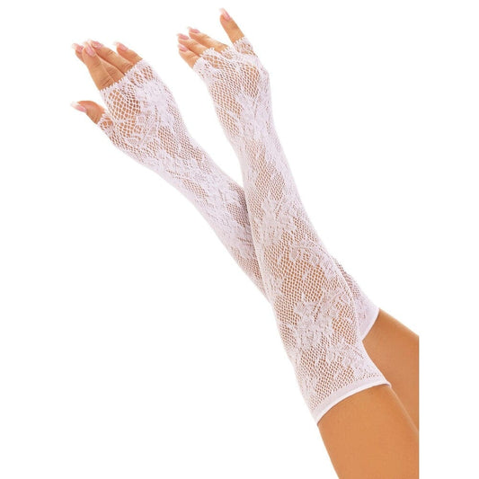 Leg Avenue Leg Ave Floral Net Fingerless Gloves Accessories