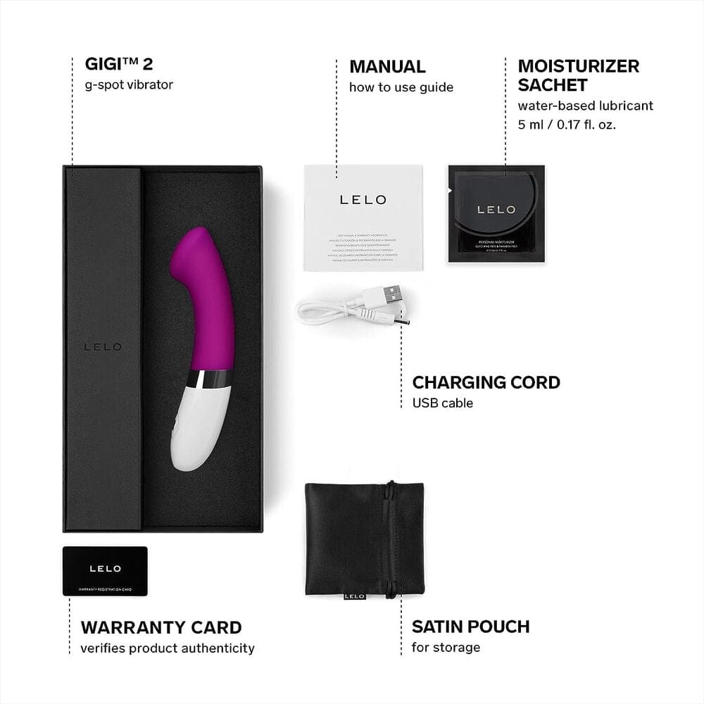 Lelo Lelo Gigi 2 Deep Rose G Spot Vibrator G-Spot Vibrators