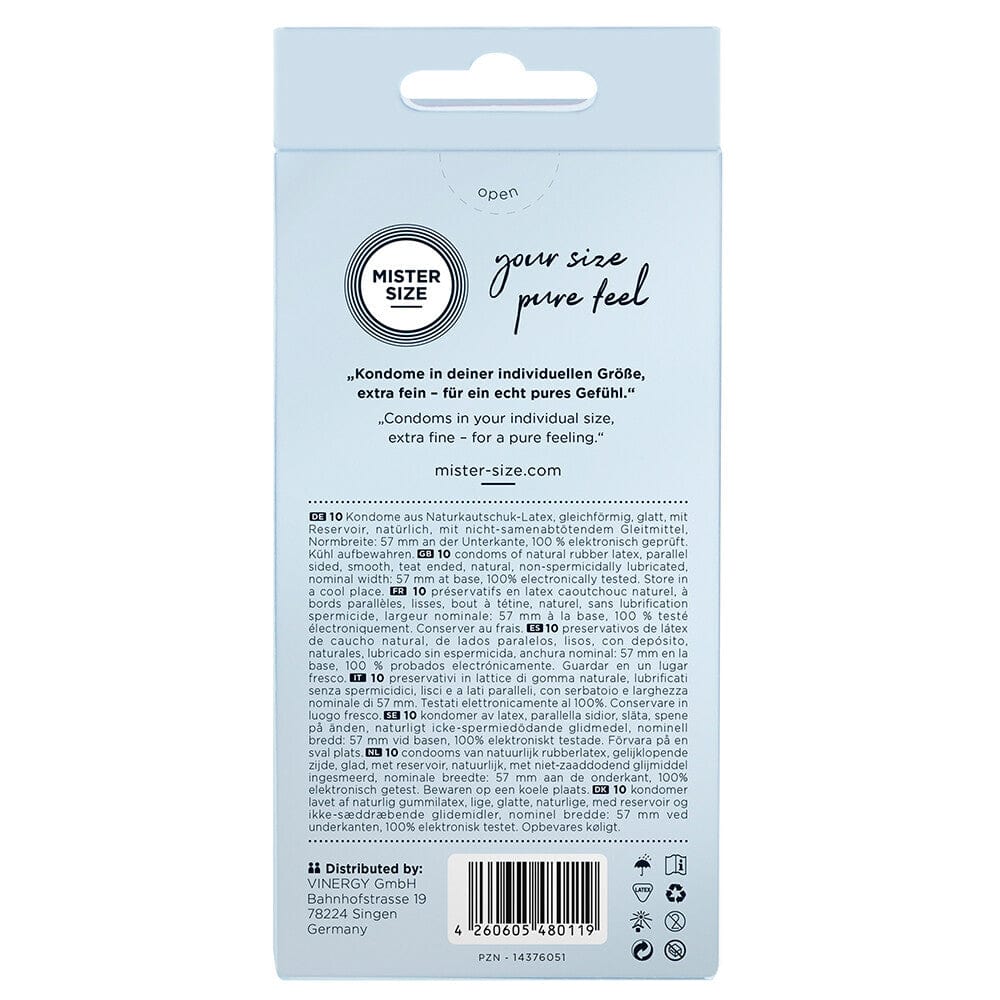 Mister Size Mister Size 57mm Your Size Pure Feel Condoms Condoms