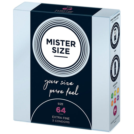 Mister Size Mister Size 64mm Your Size Pure Feel Condoms Large and X-Large