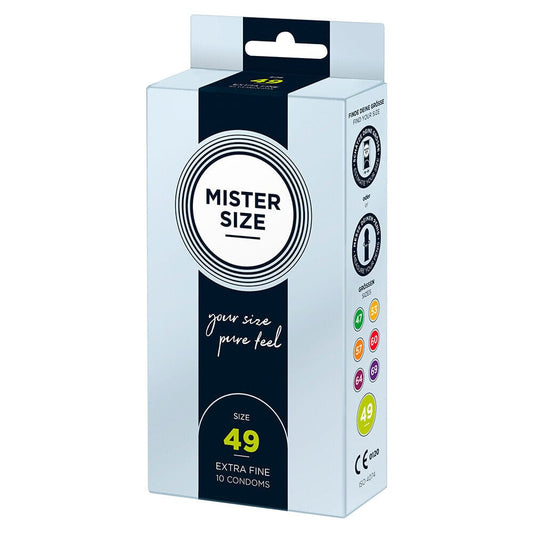 Mister Size Mister Size 49mm Your Size Pure Feel Condoms Natural and Regular