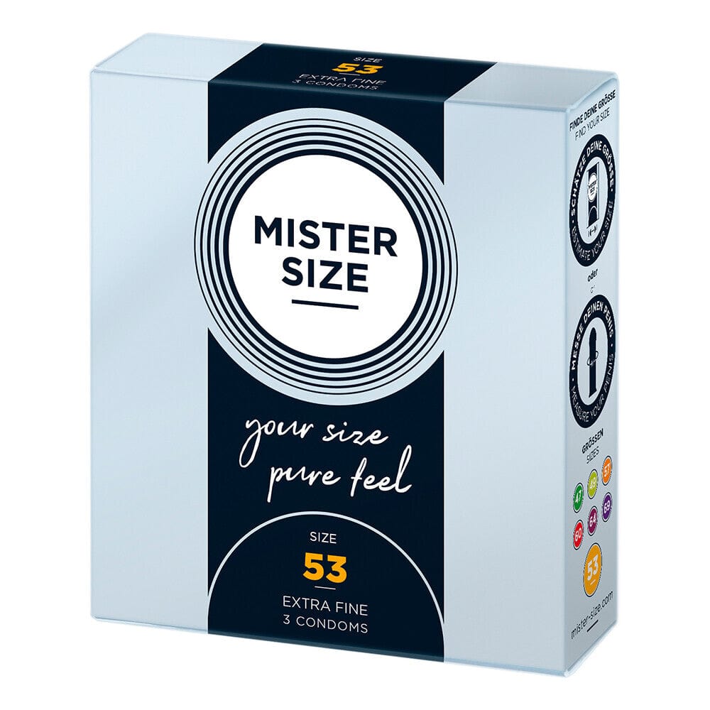 Mister Size Mister Size 53mm Your Size Pure Feel Condoms Natural and Regular