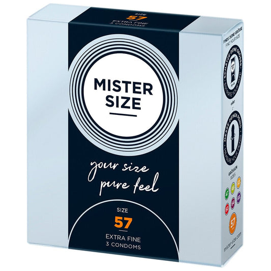 Mister Size Mister Size 57mm Your Size Pure Feel Condoms Natural and Regular