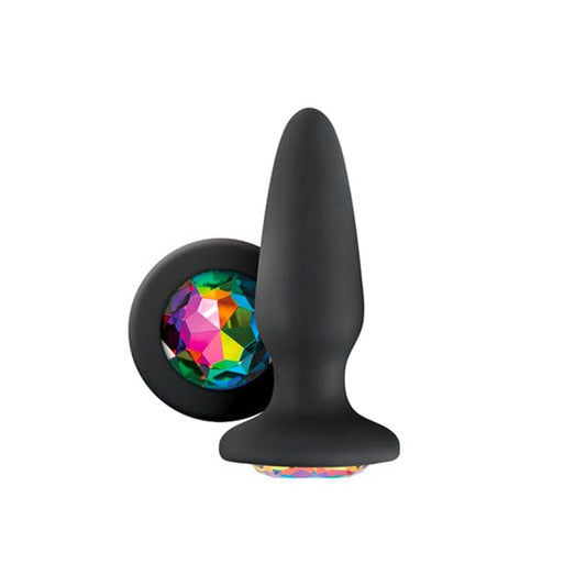 NS Novelties Glams Silicone Rainbow Gem Butt Plug Butt Plugs