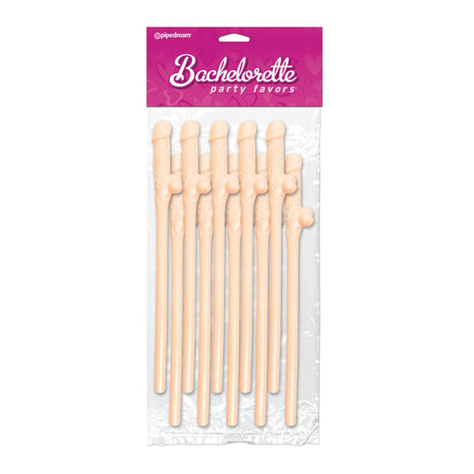PipeDream Bachelorette Party Favors 10 Pecker Straws Novelties