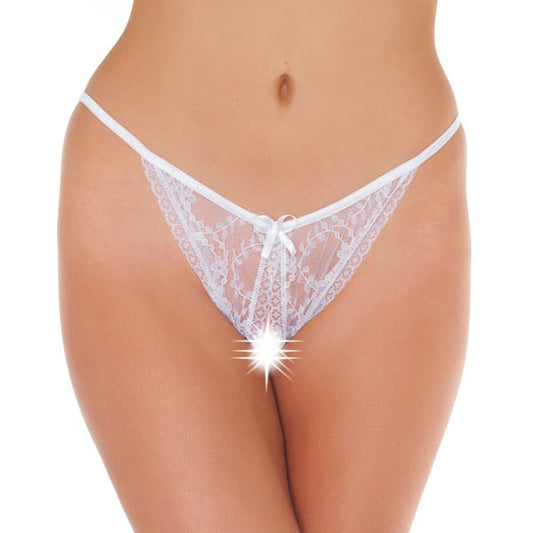 Rimba Lace Crotchless Tanga Lingerie
