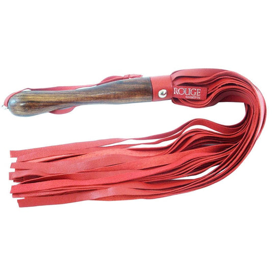 Rouge Garments Rouge Garments Wooden Handled Leather Flogger Whips