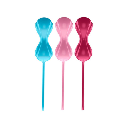 Satisfyer Satisfyer Set Of 3 Orgasm Balls With Moving Inner Balls Orgasm Balls