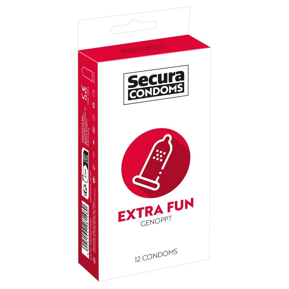 Secura Kondome Secura Condoms Extra Fun Stimulating, Ribbed, Warming
