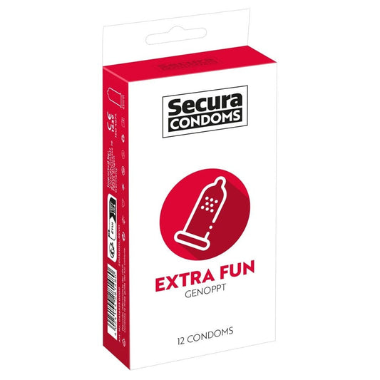 Secura Kondome Secura Condoms Extra Fun Stimulating, Ribbed, Warming