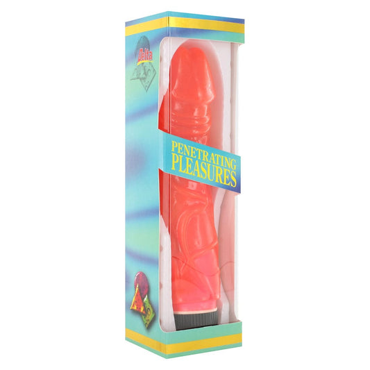 Seven Creations Jelly Glitter Pink 8 Inches Vibrator Vibrator