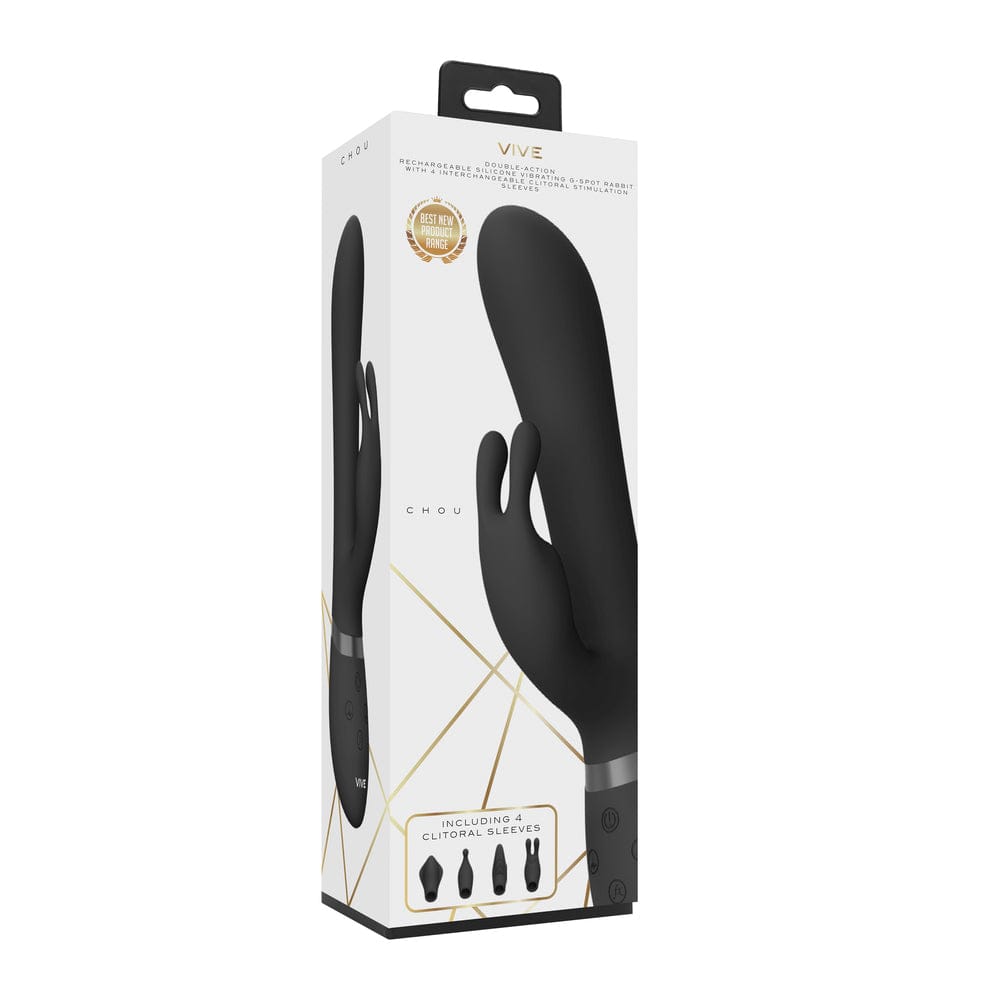 Shots Toys Vive Chou Double Action Interchangeable Rabbit Vibrator Vibrator
