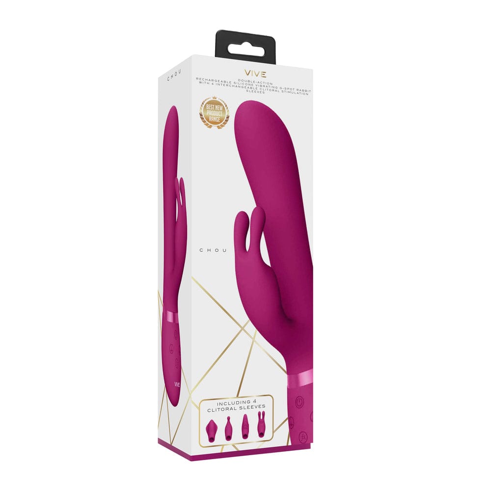 Shots Toys Vive Chou Double Action Interchangeable Rabbit Vibrator Vibrator