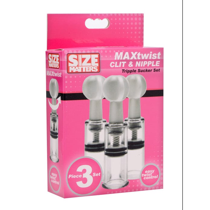 XR Brands Size Matters Max Twist Triple Sucker Set Female Pump