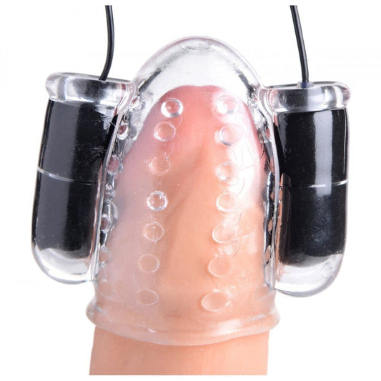 XR Brands XR Trinity Vibes 20X Deluxe Dual Vibrating head Teaser Vibrating Masturbators