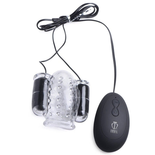 XR Brands XR Trinity Vibes 20X Deluxe Dual Vibrating head Teaser Vibrating Masturbators